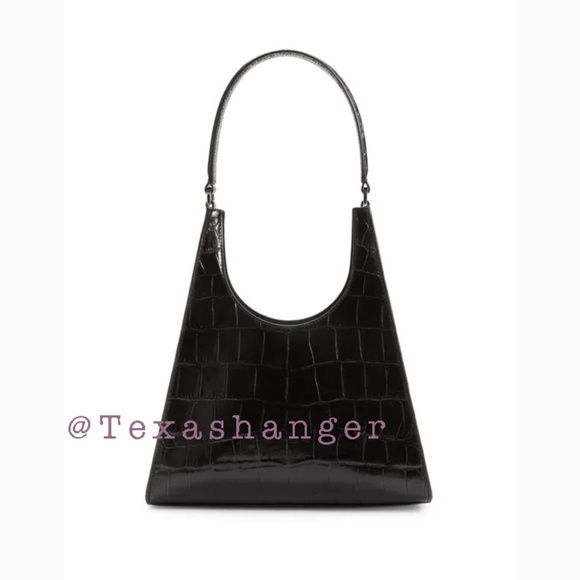 NWT STAUD Rey Shoulder Bag Black - Picture 3 of 16